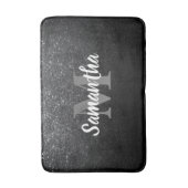 Tapis De Bain Motif Parties scintillant noir (Devant (Vertical))