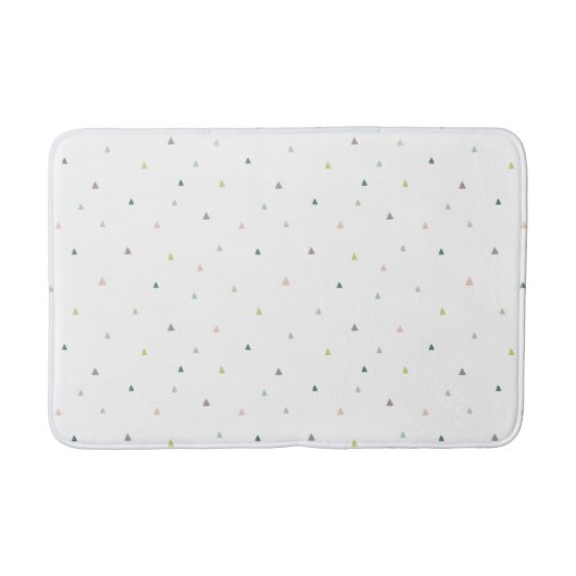 Tapis De Bain Motif Pastel Triangle (Devant)