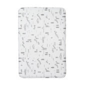 Tapis De Bain Motif paysager des lignes de bois géométriques (Devant (Vertical))