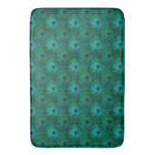 Tapis De Bain Motif Peacock turquoise (devant Vertical)