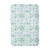 Tapis De Bain Motif peint à la main de turquoise (Devant (Vertical))