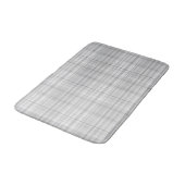 Tapis De Bain Motif Plaid gris clair Design minimal chic (Angle)