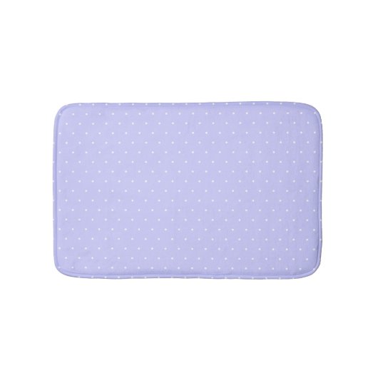 Tapis De Bain Motif Pois blanc classique à petit périphérique (Devant)