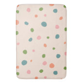Tapis De Bain Motif pois moderne tendance adorable rose (devant Vertical)