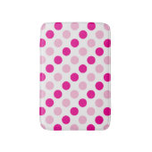 Tapis De Bain Motif pois rose et blanc (Devant (Vertical))