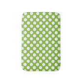 Tapis De Bain Motif pois vert et blanc (Devant (Vertical))