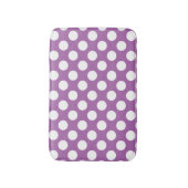 Tapis De Bain Motif pois violet blanc (Devant (Vertical))