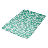 Tapis De Bain Motif principal grec de vert vert (Angle)