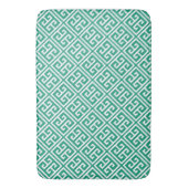 Tapis De Bain Motif principal grec de vert vert (devant Vertical)