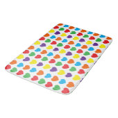 Tapis De Bain Motif Rainbow Hearts (Angle)