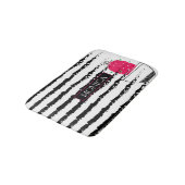 Tapis De Bain Motif rayé Cactus rose (Angle)