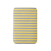 Tapis De Bain Motif rayé jaune et gris moderne (Devant (Vertical))