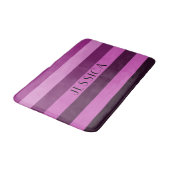 Tapis De Bain Motif rayé rose moderne (Angle)