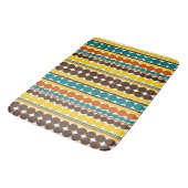 Tapis De Bain Motif rayé vertical à points rétro (Angle)