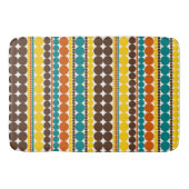 Tapis De Bain Motif rayé vertical à points rétro (Devant)