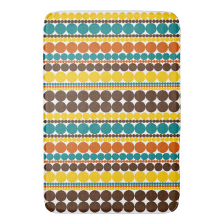 Tapis De Bain Motif rayé vertical à points rétro