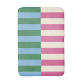 Tapis De Bain Motif rayé vertical coloré (Devant (Vertical))