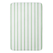 Tapis De Bain Motif rayure fine sage (devant Vertical)