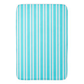 Tapis De Bain Motif Rayures Bleu Blanc (devant Vertical)