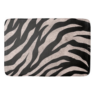 Tapis De Bain Motif rayures de zèbre scintillant