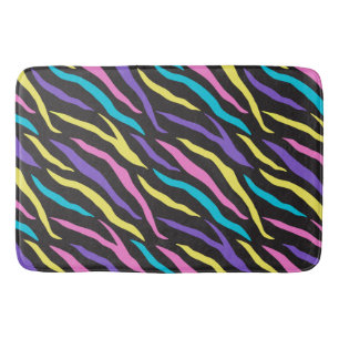 Tapis De Bain Motif rayures de zèbre scintillant