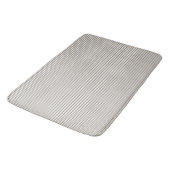Tapis De Bain Motif rayures ivoire noir et blanc Rétro  (Angle)