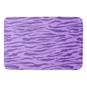 Tapis De Bain Motif rayures zèbre violet