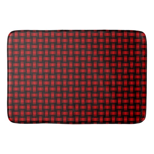 Tapis De Bain Motif Red Black Weaver (Devant)
