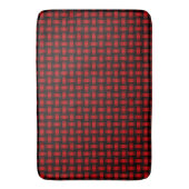 Tapis De Bain Motif Red Black Weaver (devant Vertical)
