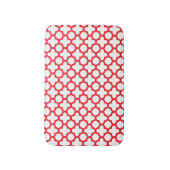 Tapis De Bain Motif Red Quatrefoil (Devant (Vertical))