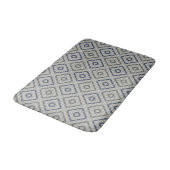 Tapis de bain motif rétro gris (Angle)