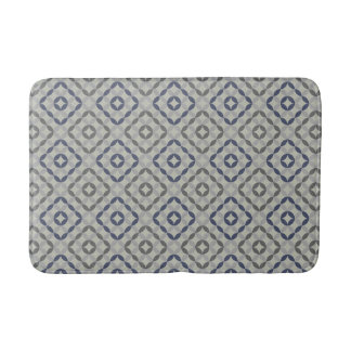 Tapis de bain motif rétro gris
