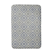 Tapis de bain motif rétro gris (Devant (Vertical))