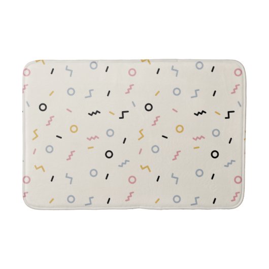 Tapis De Bain Motif Retro Squiggle (Devant)