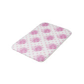 Tapis De Bain Motif rose à fleurs roses (Angle)