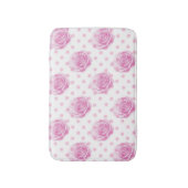 Tapis De Bain Motif rose à fleurs roses (Devant (Vertical))