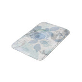 Tapis De Bain Motif Rose bleu (Angle)