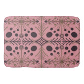 Tapis De Bain Motif rose Boho géométrique (Devant)