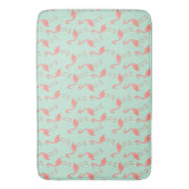 Tapis De Bain Motif rose de Flamant rose (devant Vertical)