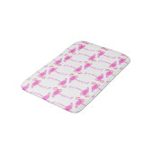 Tapis De Bain Motif rose de Flamant rose (Angle)