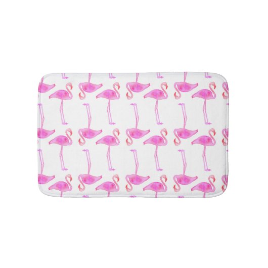 Tapis De Bain Motif rose de Flamant rose (Devant)