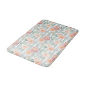 Tapis De Bain Motif rose de rayure d'Alicia (Angle)
