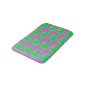 Tapis De Bain motif rose et vert de sirènes (Angle)