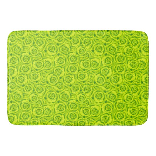 Tapis De Bain motif rose fleuri Abstrait (Devant)