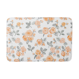 Tapis De Bain Motif rose Peach