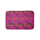 Tapis De Bain Motif rose vibrant de feuillage (Devant)