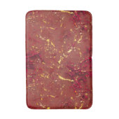 Tapis De Bain Motif rouge et or (Devant (Vertical))