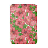 Tapis De Bain Motif rouge hibiscus II (Devant (Vertical))