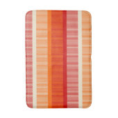 Tapis De Bain Motif rouge orange jaune rayé (Devant (Vertical))