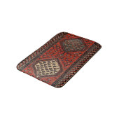 Tapis De Bain Motif rouge oriental (Angle)